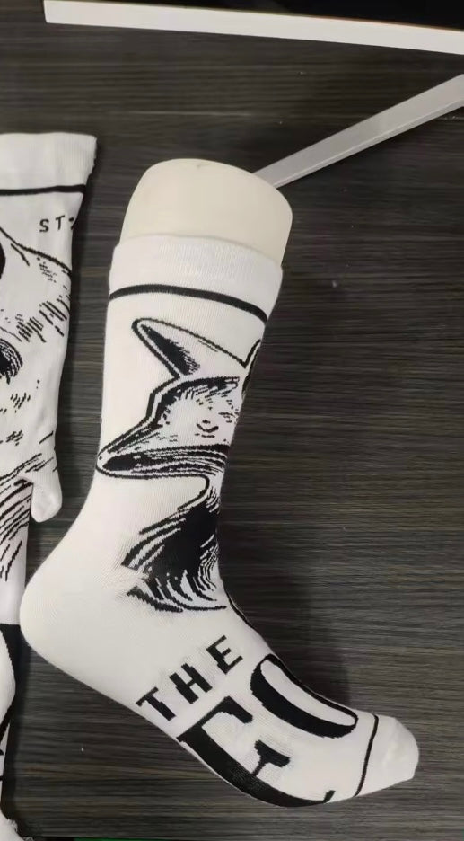 The foxx socks (white)